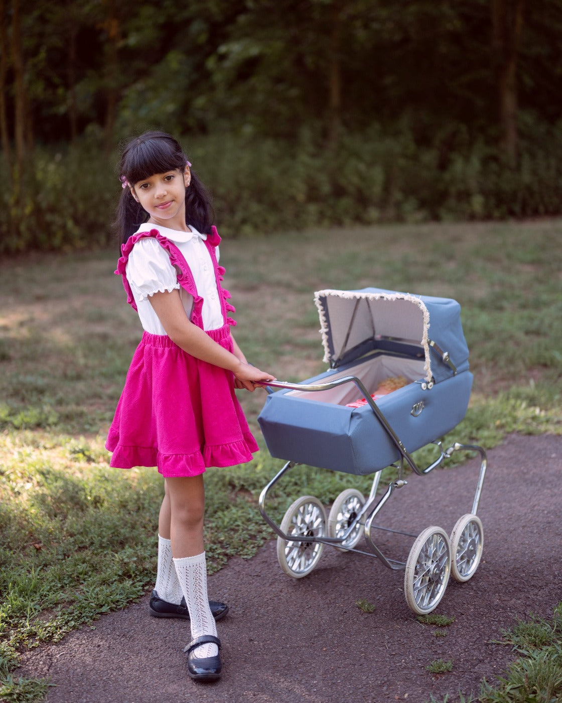 Strawberry Jam Kids Corduroy Pinafore Skirt