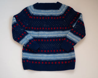 vintage blue sweater
