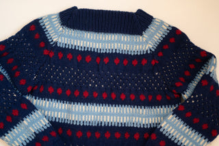 vintage blue sweater