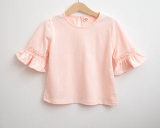 pink bell sleeve tops