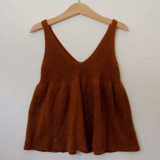 Knit Sweater Pinafore Dress