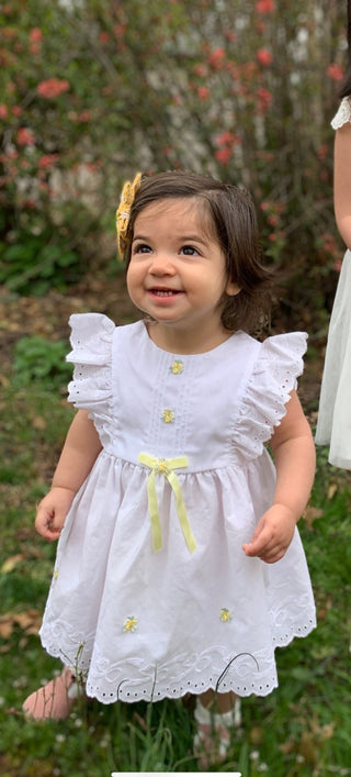 vintage baby girl white dress