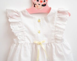vintage baby girl white dress