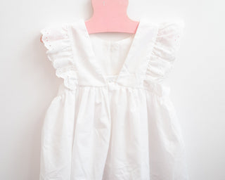 vintage baby girl white dress