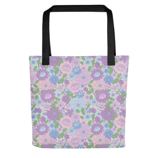 Purple Vintage Floral Tote bag