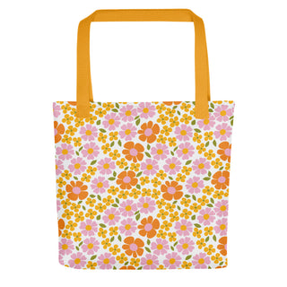 Yellow Summer Floral Tote bag