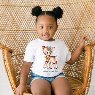 oh deer spring is here vintage style t-shirt