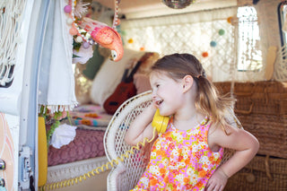 Summer Vintage Floral Toddler Girls Dress