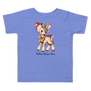 oh deer spring is here vintage style t-shirt