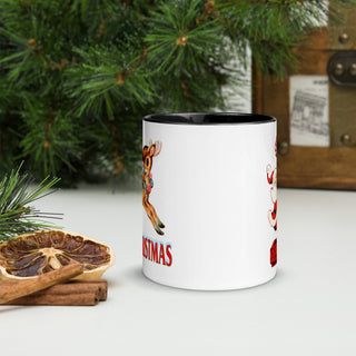 Reindeer Merry Christmas coffee mug