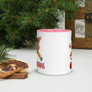 Reindeer Merry Christmas coffee mug